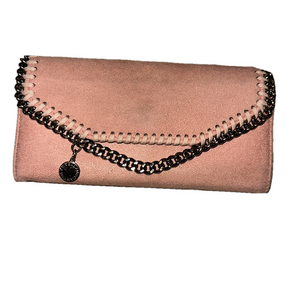 Stella Mc Cartney Stella McCartney Suede Clutch Wallet Pink